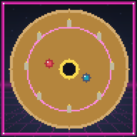 Crokinole Board pixel-art option 3
