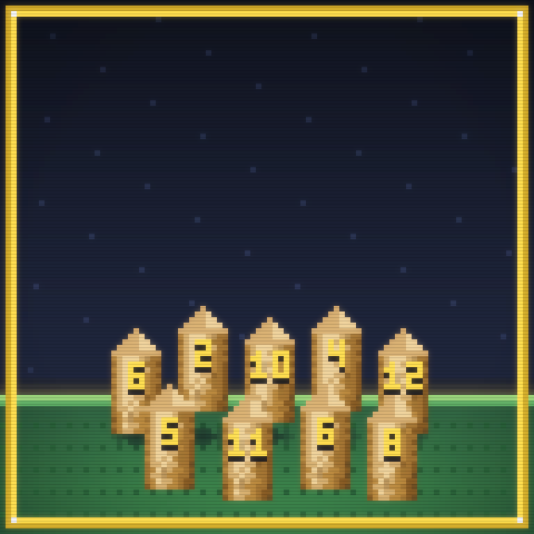 Molkky Number Toss pixel-art option 1