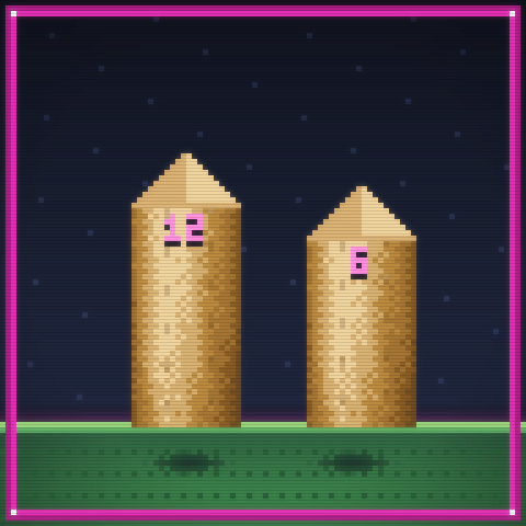 Molkky Number Toss pixel-art option 3