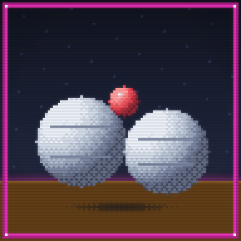 Petanque / Boules Set pixel-art option 3