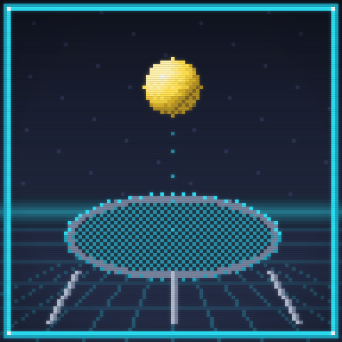 Roundnet Set pixel-art option 1